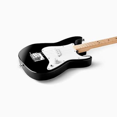 3-String Stratocaster Electric kids Guitar 3 string beginner kit (Black) image 3