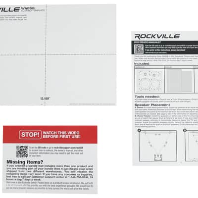 Rockville Rock Zone 8 Channel Receiver+(16) 8" In-Wall Speakers For Restaurant image 11