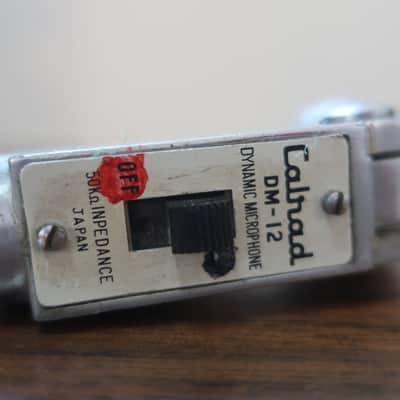 Vintage 1960's Calrad DM-12 Dynamic Microphone Mic Works Great For Vocals Harp Unique Experimental Sounds No Cable Or Stand image 3