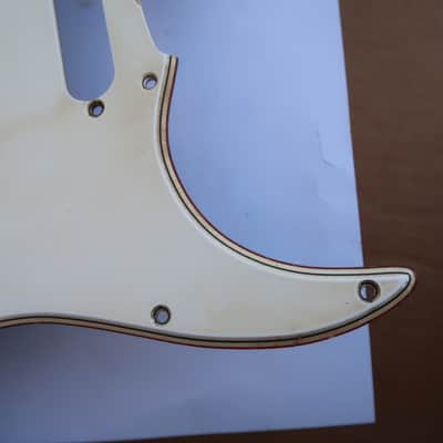 62 Fender Stratocaster Pickguard 11 hole Celluloid Vintage White / Cream USA vintage RI 60 61 image 7