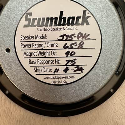 Scumback J75 PVC 12” 65W 8 ohm Speaker, Recreation of Vintage Celestion Greenback image 2