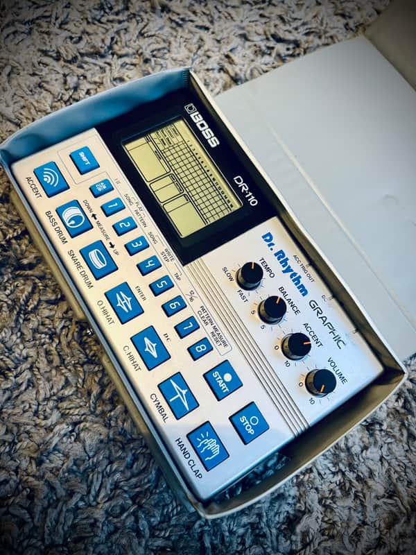Boss DR-110 Dr. Rhythm 1980s - Silver image 1