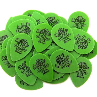 Dunlop 423R88 Tortex Small Tear Drop .88mm Guitar Picks (36-Pack)