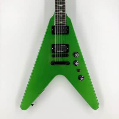 Gibson Flying-V EXP Dave Mustaine Rust in Peace - Alien Tech Green image 1