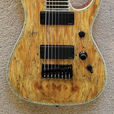 B.C. Rich Shredzilla Extreme 8 String Exotic Electric Guitar, Spalted Maple, New Hard Shell Case image 2