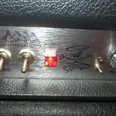 2010 Marshall Slash Limited Edition AFD100 Signature Amplifier Black w/ Original Snakeskin Cover image 5