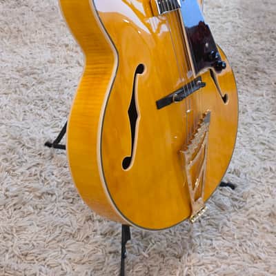 D'Angelico Premier EXL-1 Hollow Body Archtop with Ebony Fretboard Honey Blonde FREE CASE image 4
