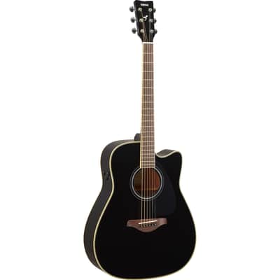 Yamaha FGC-TA TransAcoustic Cutaway - Black image 2