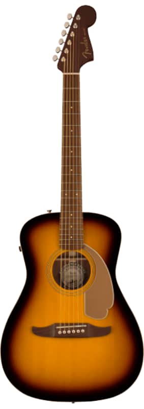 Fender California Series Malibu Player Parlor Acoustic Electric, Sunburst - Demo image 1