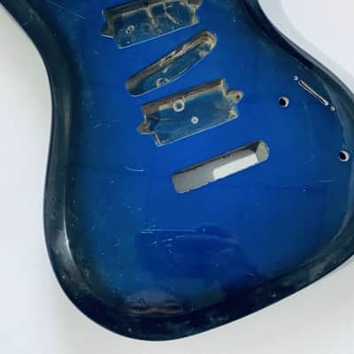 Blue Burst HSH Guitar Solid Basswood Body image 7