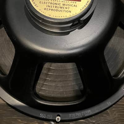 Harmony 525 Vintage Tube Guitar Amp. Original Jensen 15” Speaker. 1967 - Black image 9