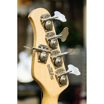 1988 Ernie Ball Music Man Stingray 5 fire engine red image 4