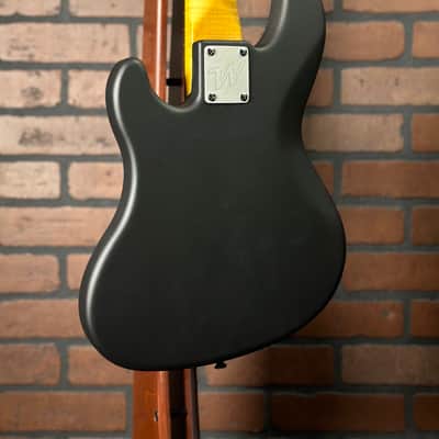 Woodcraft Electric Guitars JB4 Mini "Shortest-Scale" 4-String Electric Bass Black image 8