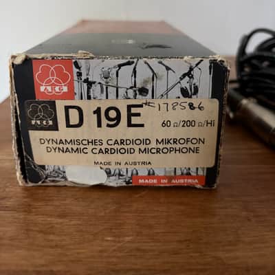 Vintage AKG D19E Dynamic Cardioid Microphone - Museum Grade Complete Bundle (Tested & Fully Working) image 8