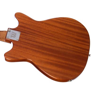 2022 Walsh Guitars Custom Double Cut - Candy Green w/Gold Accents and Natural Back - Semi-Hollow Custom Boutique Electric Guitar - USED! image 4