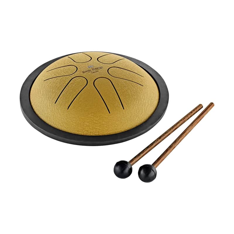 Meinl Sonic Energy Mini Steel Tongue Drum, 6 Inch, B Major, Gold image 1