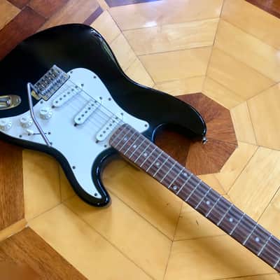 100% Original Vintage Spectrum Stratocaster Style Black Electric Guitar image 9
