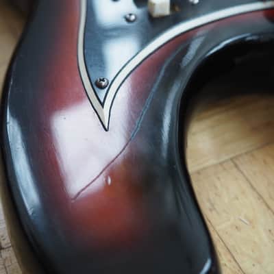 VIDEO! Kawai "Mosrite-style" guitar ~1969 made in Japan - pro setup, player ready image 7