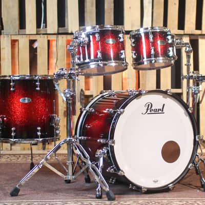Pearl Reference Pure Scarlet Sparkle Burst Lacquer Drum Set - 22, 10, 12, 16 image 1
