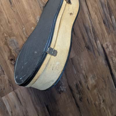 Silvertone Kay Harmony Chipboard Guitar Case Vintage 1960s Tan image 7