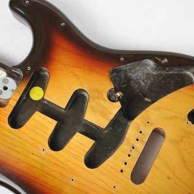 1979 Vintage Fender Stratocaster Sunburst 3-Bolt BODY 4.2 lbs Super CLEAN 1970s USA Strat image 10