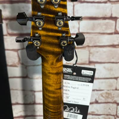 PRS Modern Eagle V Wood Library Yellow Tiger Natural Back Ziricote FB Paisley Case image 11