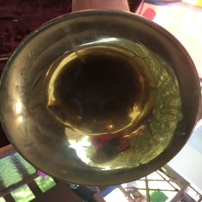 Vintage E.K. Blessing Super Artist Trombone + Original Case mouthpiece need work image 8