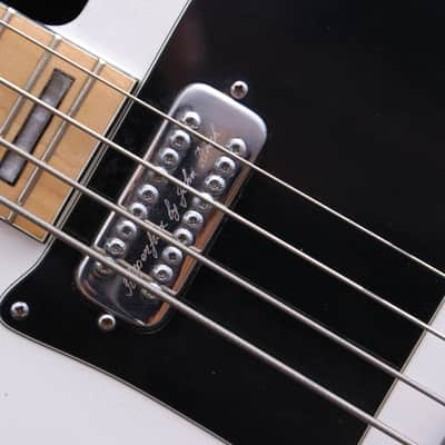 Vintage 1970's John Birch Bass In Rare Arctic White image 7