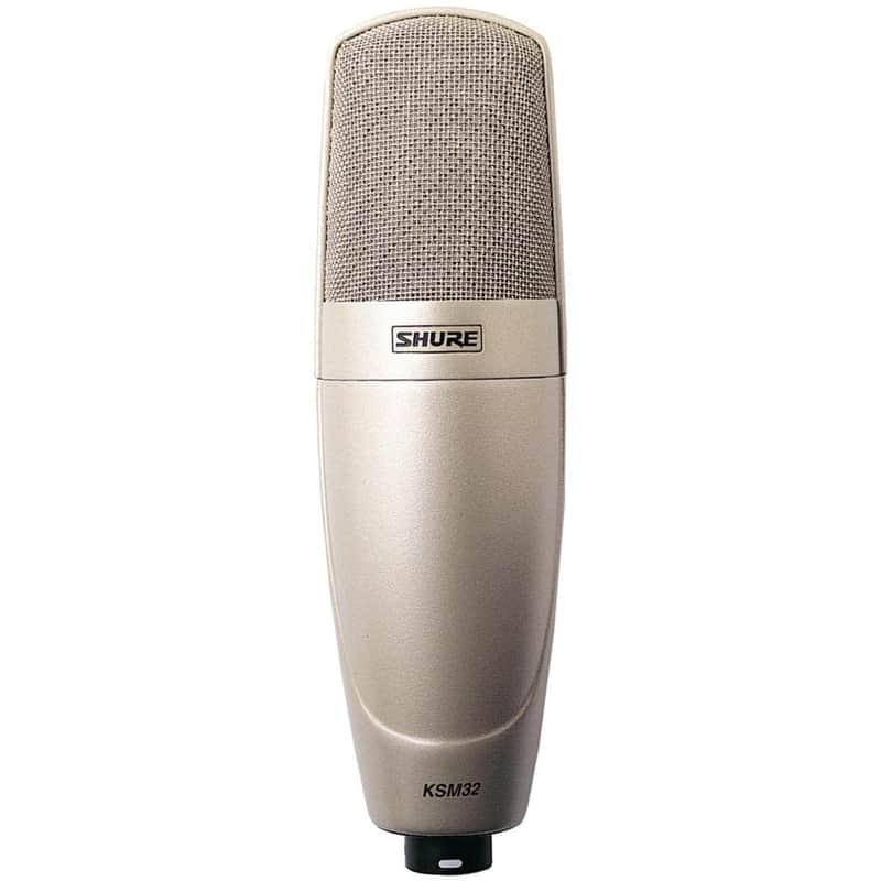 Shure KSM32/SL Cardioid Studio Condenser Microphone Studio Model Champagne with A32SM Aluminum Case image 1