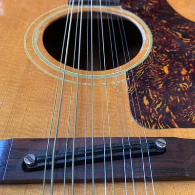 1967 Gibson B45-12-N 12 Stain Acoustic in Natural finish with hard shell case image 15