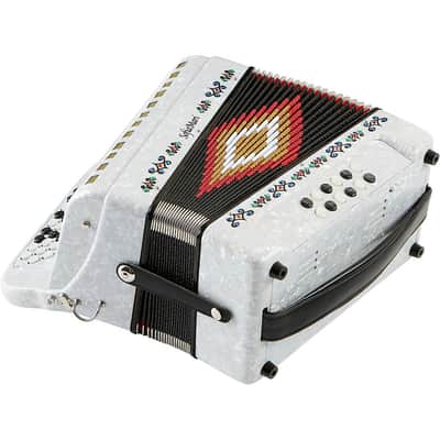 SofiaMari SMTT-3412, Two Tone Accordion Regular White Pearl Sol/Fa image 3