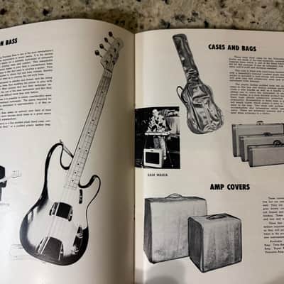 Fender 1955 Catalog Reprint Stratocaster Telecaster Precision Bass StringMaster 2 3 4 Neck Deluxe Twin Amp Band Master Pro Bassman Super Tremolux Tweed Princeton champ image 5