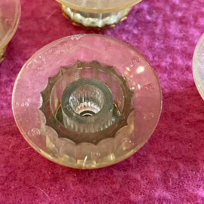 1960's vintage Kay gold knobs for archtop jazz ll old kraftsman galaxy truetone speed demon red devil aristocrat  K-300 image 8