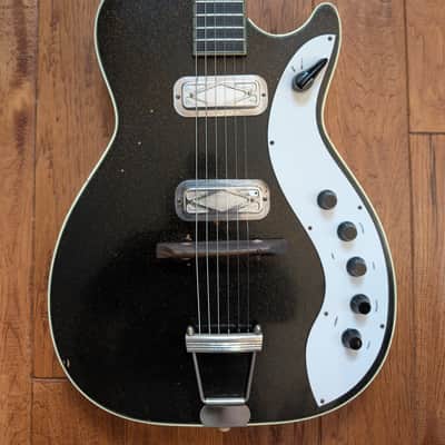 Silvertone Jupiter 1423 1962 - Black Sparkle image 2