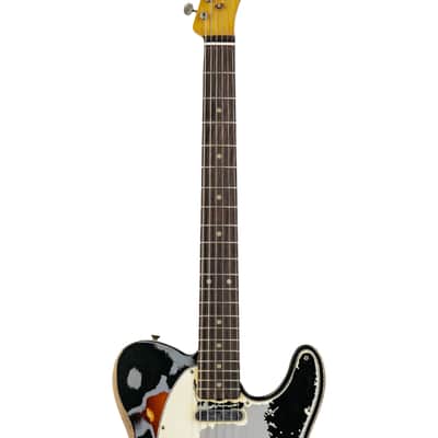Fender Joe Strummer Road Worn Telecaster Electric Guitar, RW FB, Black, MX2228XXXX image 6