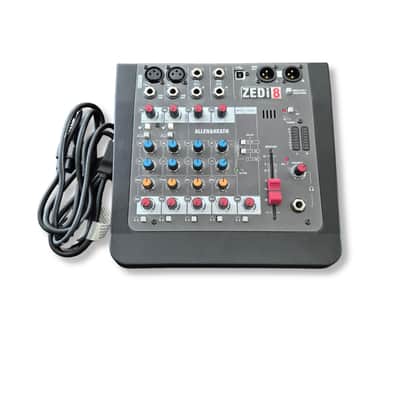 Allen & Heath ZEDi-8 Compact 8-Input Hybrid Mixer/USB Interface 2015 - Present - Black image 2