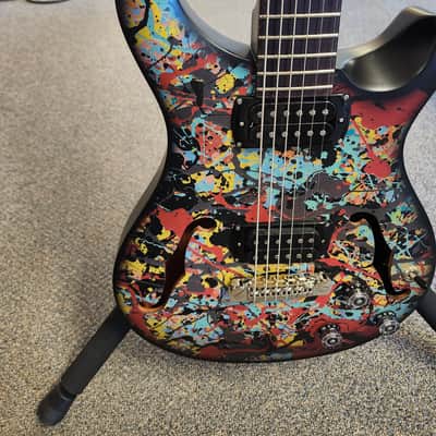 New 2026 PRS SE Limited Edition Ed Sheeran Signature Hollowbody I Piezo Baritone Electric Guitar - Cosmic Splash with SE Gigbag image 4