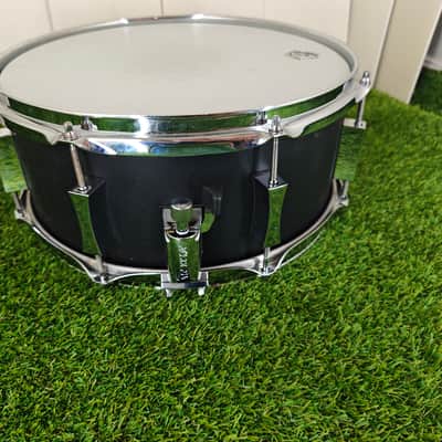 ⚡Pork Pie Little Squealer 14"X6" Steel Snare Drum - Flat Black⚡ image 4