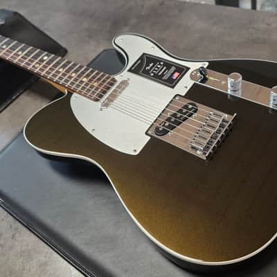 Fender American Ultra Telecaster 75th Anniversary BRAND NEW Texas Tea Metallic Finish USA Tele Noiseless Pickups Electric Guitar NEW IN BOX image 6