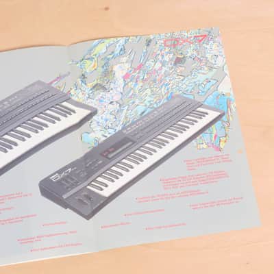 Yamaha DX7IIFD 16-Voice Synthesizer original brochure in German image 2