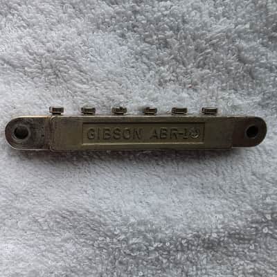 Late 50's Gibson No Wire ABR-1 Tune-O-Matic Bridge Nickel With Studs & Thumbwheels Nickel Les Paul Standard Burst imagen 4