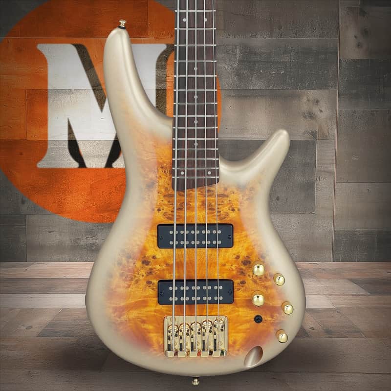 Ibanez SR Standard 5 String Electric Bass - Mars Gold Metallic Burst (SR405EPBDXMGU) image 1