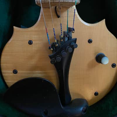 Rare Tucker Barrett 5-string electric violin/viola early 1990s - curly maple image 7