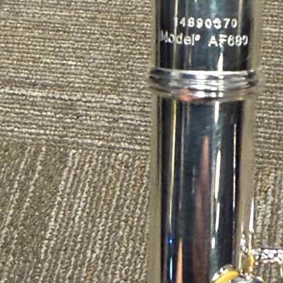 Haynes AF680 Amadeus C Standard Open Hole, Sterling Silver Head Joint, w/ Low B Foot Flute, Mint Condition image 12