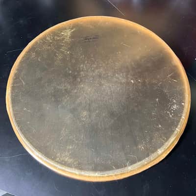 Vintage Slingerland 15" Genuine Calf Parade Drum Head Snare Side (Box C) image 2