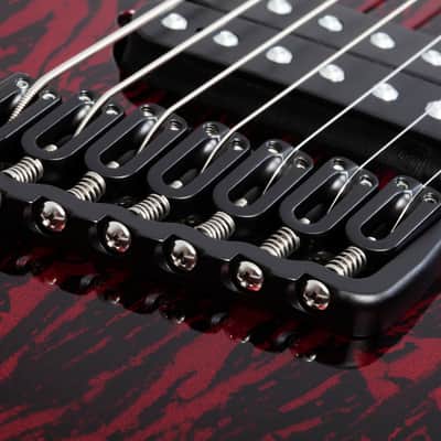 Schecter 1477 C-7 Multiscale Silver Mountain 2020s Blood Moon image 3