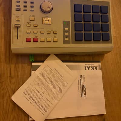 Akai MPC 2000 NEW BLUE SCREEN FAT BLUE PADS USB floppy emulator