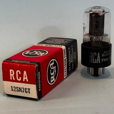 1950s RCA 12SN7GT Vintage Clear Glass Black Plate Tube! T489 image 1