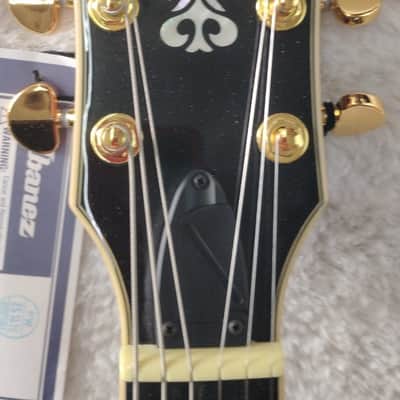 Ibanez Model AG95QA Artcore Expressionist Hollow Body Guitar, Dark Amber Finish image 5