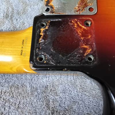 Fender Japan JB62-95 Jazz Bass. Japan vintage made in 1990. Originally lacquer painted. image 10